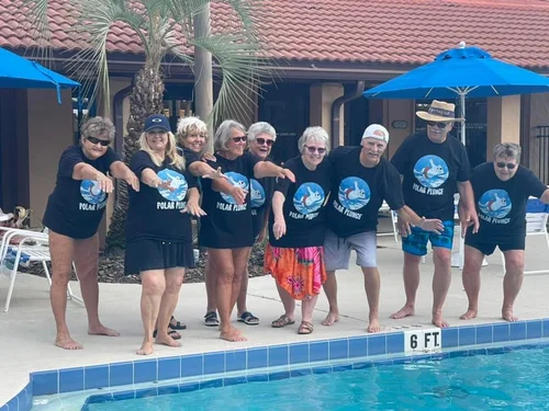 Linda Rea Team participating in the Polar Plunge