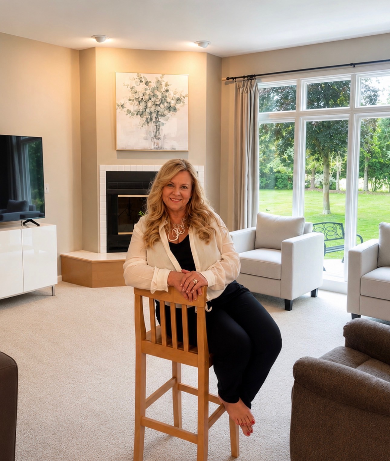 Linda Rea in a professionally prepared home